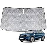 kia sorento 2004 Installazione semplice e pratica: Struttura pieghevole con telaio elastico per un’installazione rapida. Facile da riporre dopo l’uso. Nota: lato argentato verso l’esterno, lato scuro verso l’interno.
