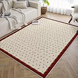 WEECHAINGE Alfombra 60x120cm Little Bee Pattern Modern Abstract Minimalist Theme Beige Carpets para Sala de Estar Dormitorio Estampado Azul Animales Alfombrilla Interior Antideslizante Lavable a la