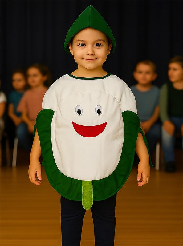 Image of FancyDressWale Fruit & Vegetable Fancy Dress Costume for Kids | Free Size 2-10 Years | School Fancy Dress, Stage Shows, Theme Parties