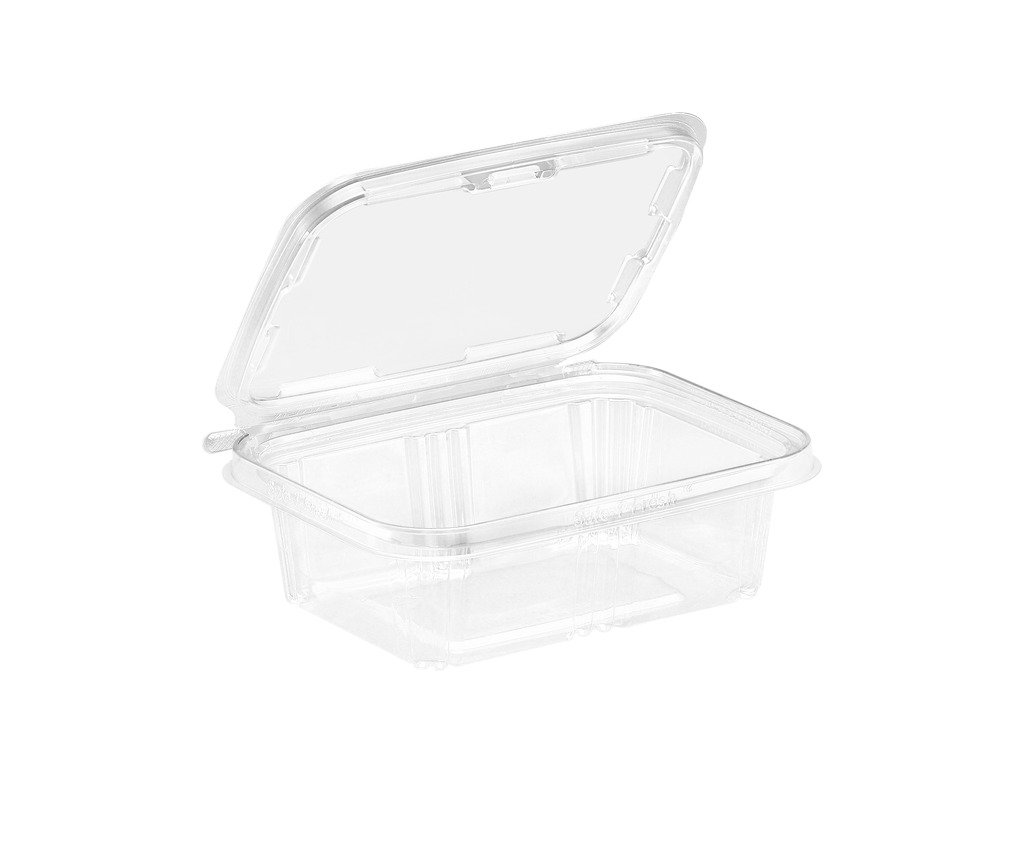 200 Pack To-Go Safe-T-Fresh Grab and Go Food Container, Tear Strip Lock, Perfect for Snacks, On the Go Snack Container, Delis, Restaurants, 7.3 x 5.6 x 2.31 Inches, by Inline Plastics Corporation