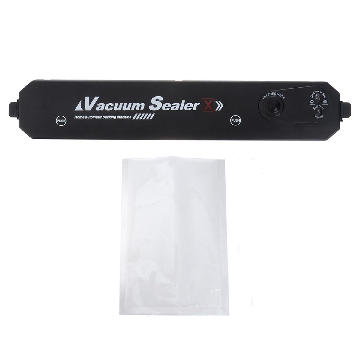 OUNONA 2 Ensembles scellant sous vide scellant alimentaire outil d'emballage soudeuse de automatique scellant de frais outil de mise sous vide Plastique Black