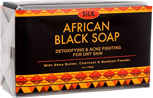 African Black Soap 7oz for Acne, Eczema, Dry Skin, Psoriasis, Sca...
