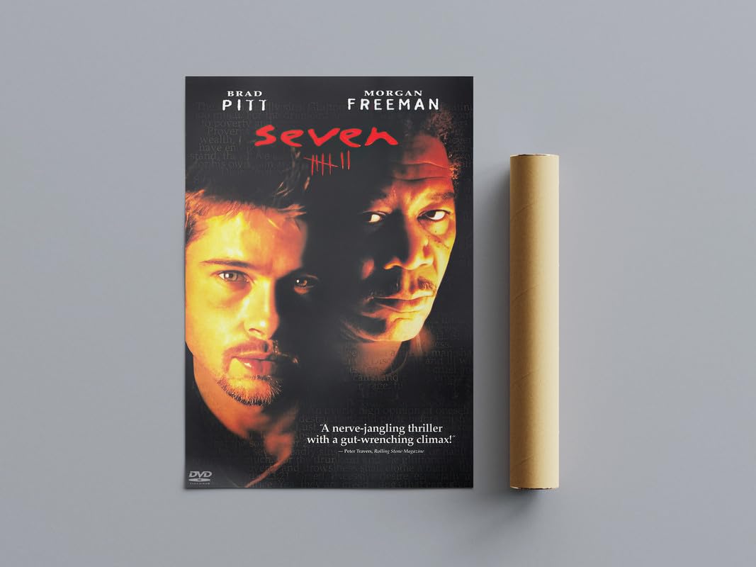 Pixie Posters Multi Colour All Time Great Movie Posters Seven Wall Art (A3 Size 29.7Cmx42cm)