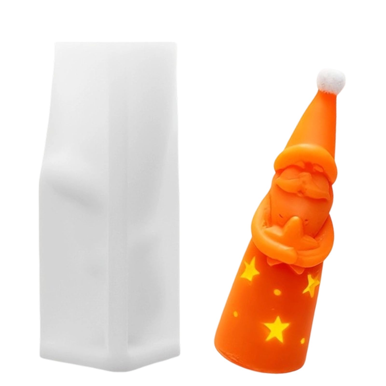 Whoasyst Food Safe Santa Christmas Silicone Christmas Maker for Candy Chocolate and Home Craft