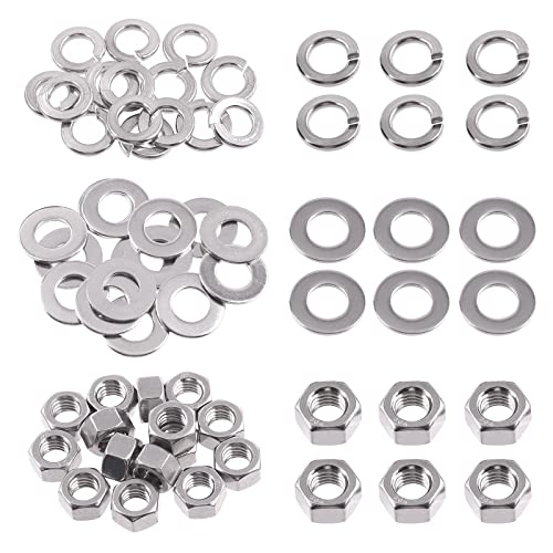 Swpeet 45Pcs SAE 304 Stainless Steel 3/8-16