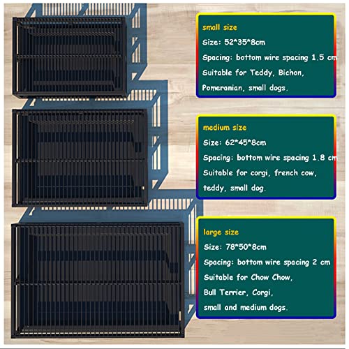 Bandeja de Entrenamiento para Perros para Interiores y Exteriores, portátil y du y Duradera para empapadores de Cachorros (61 x 45 x 9 cm, roja), Ideal para adiestrar y Limpiar sin ensuciar.