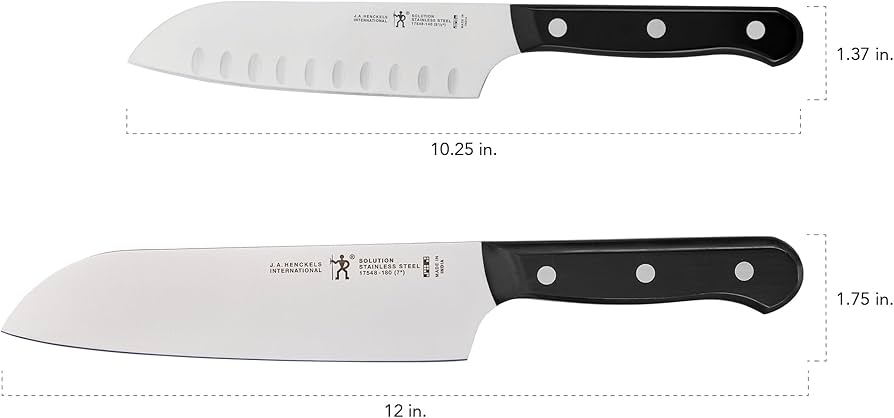 Amazon.com: HENCKELS Solution Razor-Sharp 2-pc Knife Set, Santoku