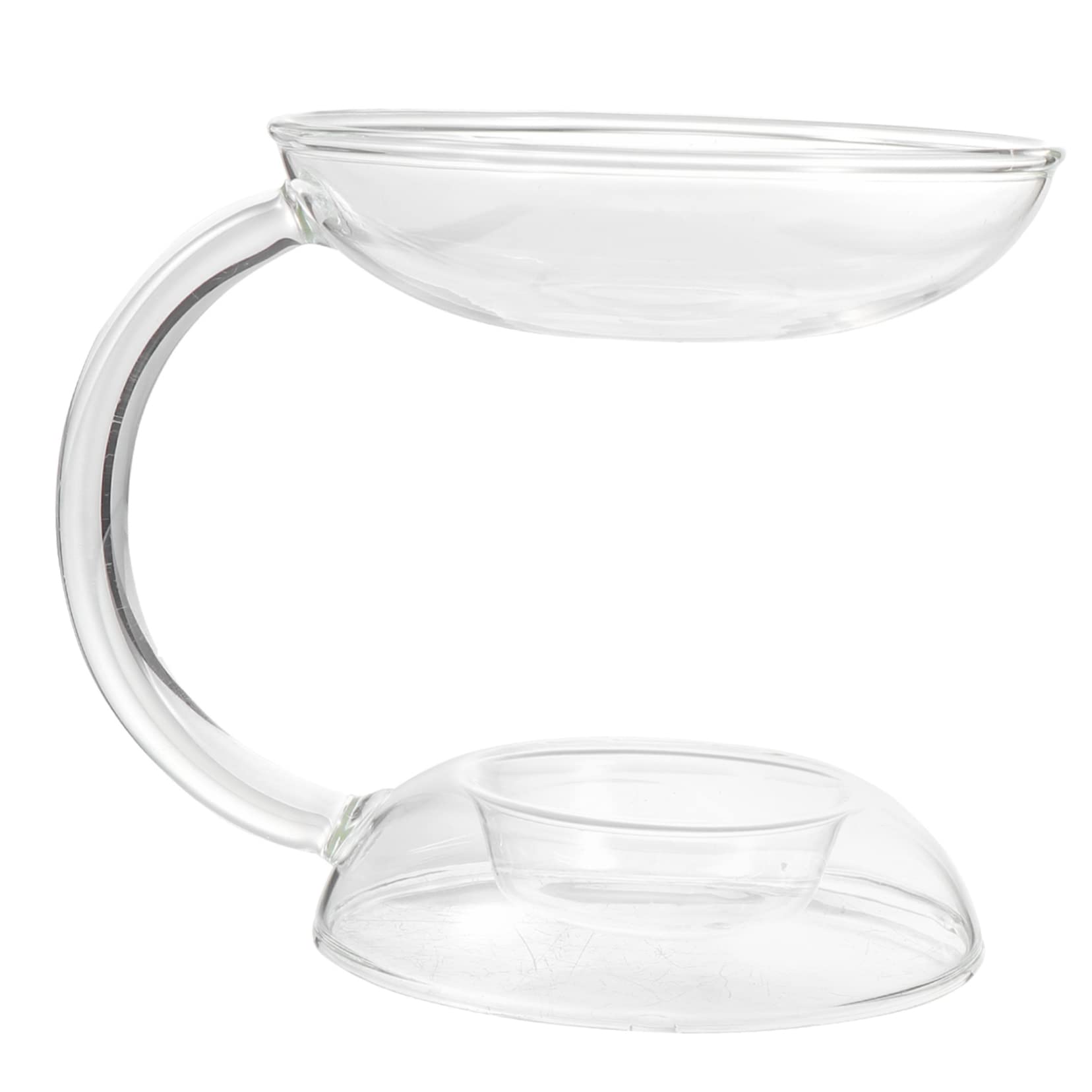 Duftkerzenhalter aus Hochborosilikatglas 1 Stück für Zuhause | Glas mit Kerzenhalter, Hitzebeständiger Aroma Kerzenständer, Basteldekoration für Hochzeit und Verlobung