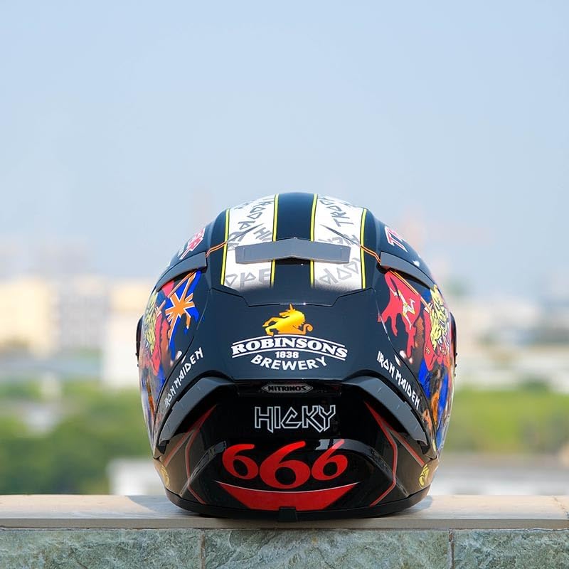 Miniatura 8 de Casco de motocicleta de cara completa X14 HICKYMAN Riding Motocross Racing Motobike Casco de Motocicleta