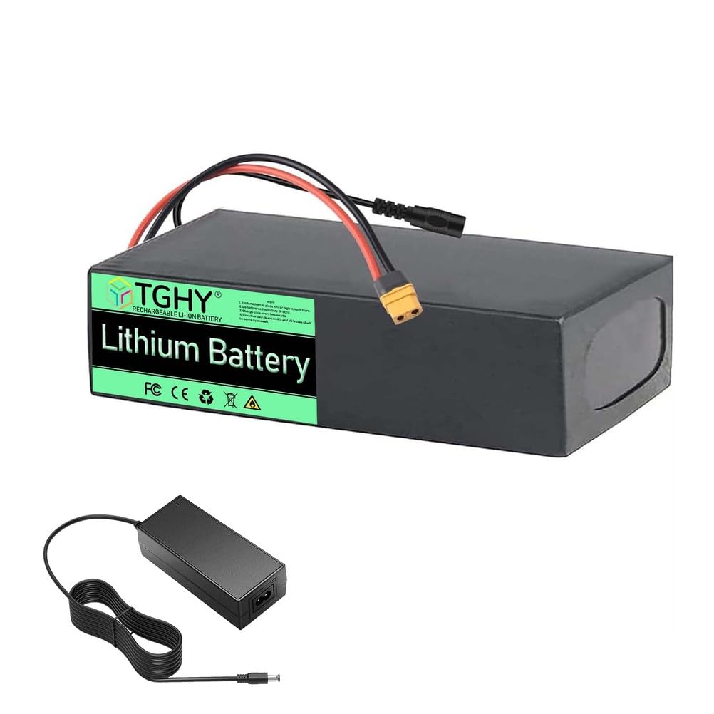 Tghy 25.2V 20Ah Electric Bike Battery 36V 48V 29.4V 25.2V Lithium Ion Battery Pack 24V 8Ah 10Ah 12Ah 15Ah 20Ah Built-In Bms For 0-1000W Tricycle Golf Cart Motor,