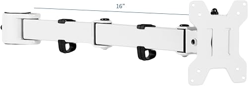 Miniatura 6 de VIVO Brazo de monitor individual totalmente ajustable para soporte de escritorio brazo de monitor para 1 pantalla de hasta 27 pulgadas negro