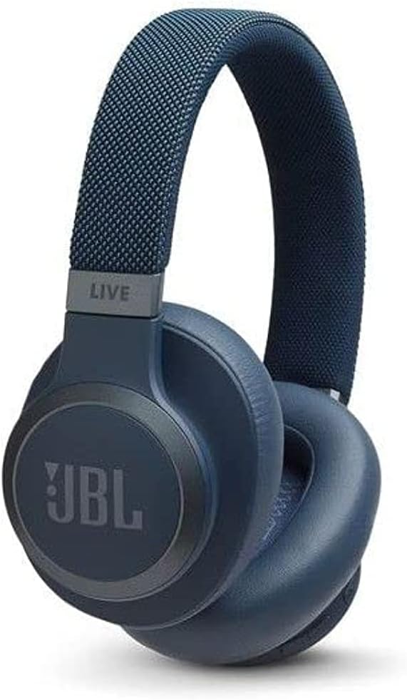 LIVE 650BTNC Wireless Over-Ear Noise-Cancelling Headphones with Alexa built-in, Google Assistant and Bluetooth – Up to 30 hours of music – Blue