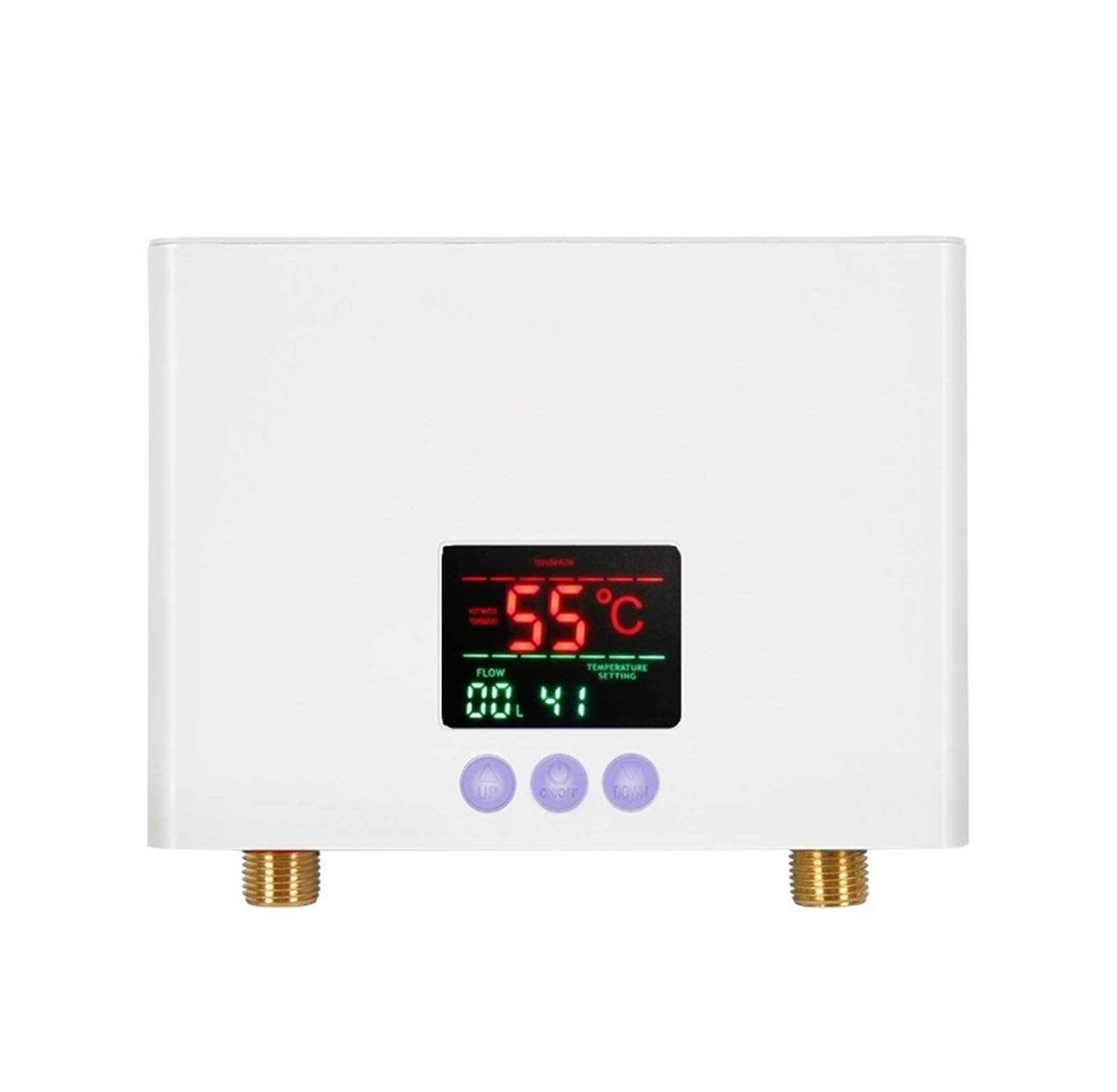 5500W Electric Water Heaters Instant Electric Water Heater Product,Water Temperature Controlled Easily Remote Compact and Durable(Nero)