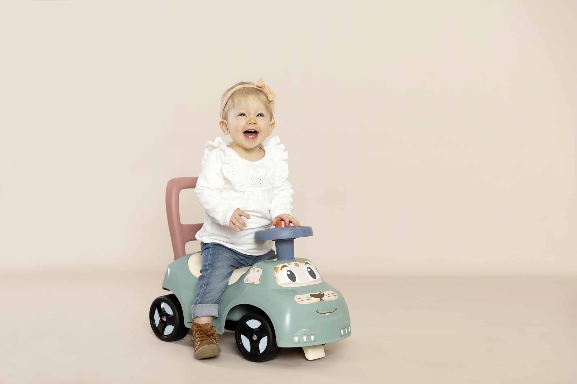 Little Smoby Mi Primer Coche Correpasillos Vehículo Infantil Compartimento portaobjetos Antivuelco Interior Exterior
