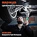 COMOWARE 3/8 Cordless Electric Ratchet Wrench Kit, 40ft-lbs Torque, 12V Power, 8 Sockets, LED Light, Fast Charger, Ergonomic Design