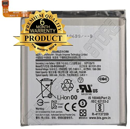 Image of THE BATTERY STORE Original Battery for Samsung Galaxy S21 Ultra 5G SM-G998B, SM-G998B /DS, SM-G998U, SM-G998U1, SM-G998W, SM-G998N, SM-G9980 Model: EB-BG998ABY battery with 6 Months Warranty and high capacity battery backup (FOR SAMSUNG S21 ULTRA)Battery ( for Samsung Galaxy S21 Ultra)
