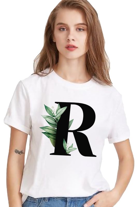 VLAM Regular Fit Graphic Print A B C D E F G H I J K L M N O P Q R S T U V W X Y Z A to Z AlphabetTshirt for Men and Women