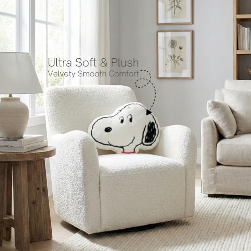Image of Peanuts Snoopy Bedding Plush Cushion Pillow - Soft Plush Throw Pillow for Bedroom Decor & Gifts, 15 inch, (100% Officially Licensed Product) by Franco Collectibles