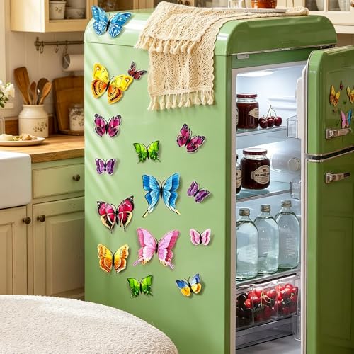 12 adhesivos de pared mariposas 3D miniatura 7