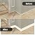 Wall Base Molding Trim Peel and Stick Rubber Baseboard Moulding 4” Wide Flexible Molding Vinyl Wall Base Cove Base (4" Wide x 16.4' Long, Creamy White)