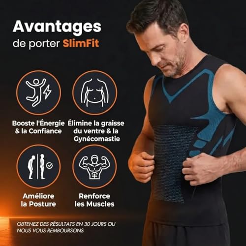 Débardeur de compression homme lot de 3 maillots sport modelants - 4