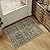 PureCozy Light Brown Entryway Area Rug 2x3 Vintage Indoor Kitchen Washable Door Mat Living Room Carpet Tribal Distressed Retro Accent Throw Rug for Office Dining Room Bathroom Faux Wool