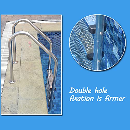 Escalera para Piscina de Acero Inoxidable 2 Peldaños miniatura 5