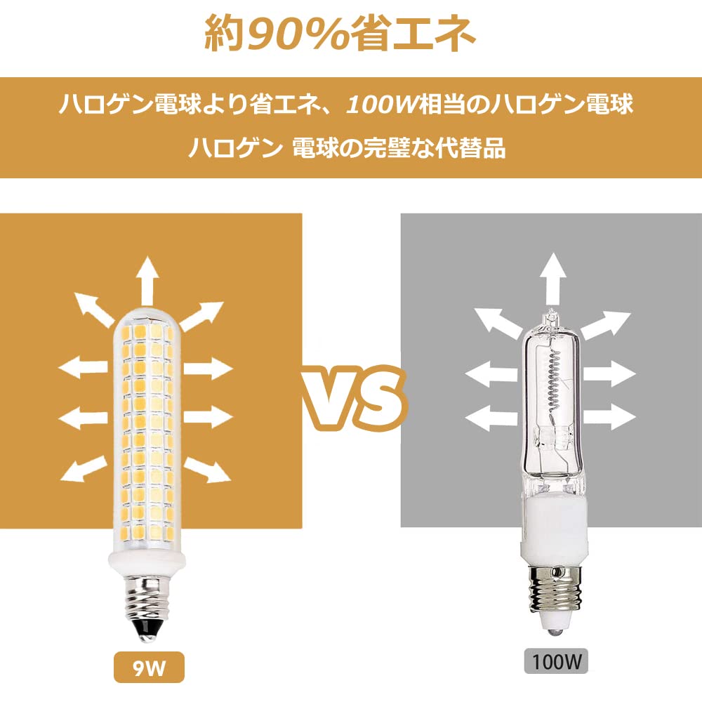 Amazon | LED E11電球 新型 E11口金 9W 100V 可調光 電球, 1100LM 100W Amazon | LED E11電球 新型 E11口金 9W 100V 可調光 電球, 1100LM 100W