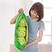 Giant Peas in A Pod Plush Toy Pea Pod Pillow Cute Pea Stuffed Toys Plant Doll Various Sizes (Green Beans,19.6''/50cm)