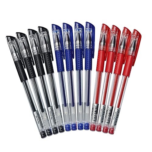 Set de 12 bolígrafos de gel punta fina 0.5mm