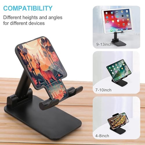 Support de téléphone réglable pour bureau support smartphone pliable universel cerf