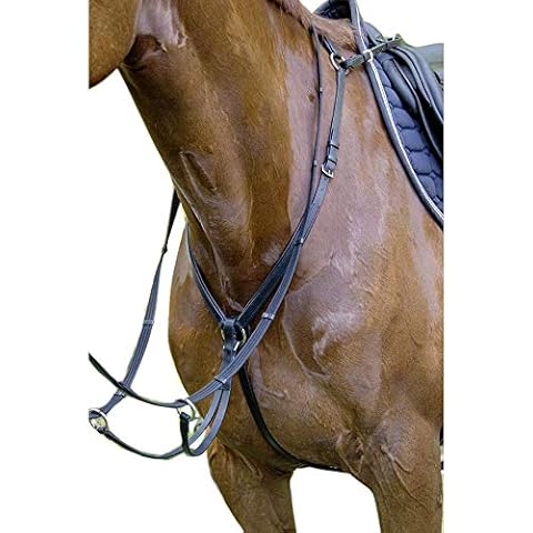 HKM 12268 Ruby Hilfszügel & Vorderzeug 9100 schwarz Warmblut Cover