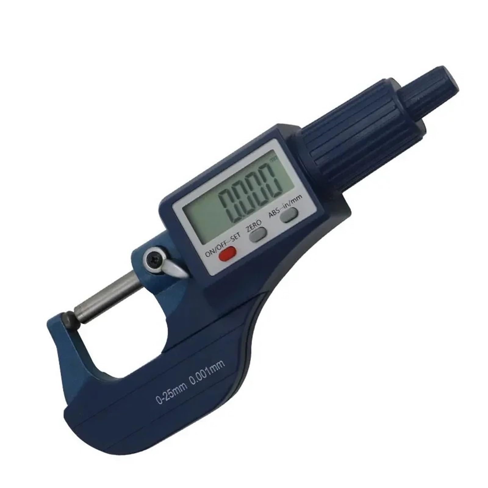 Micrometre, Micromètre à Tube à tête Ronde Double numérique 0-25/25-50/50-75/75-100 mm Tube Micromètre Pied à Coulisse Outils de Mesure, Haute précision(25-50mm)
