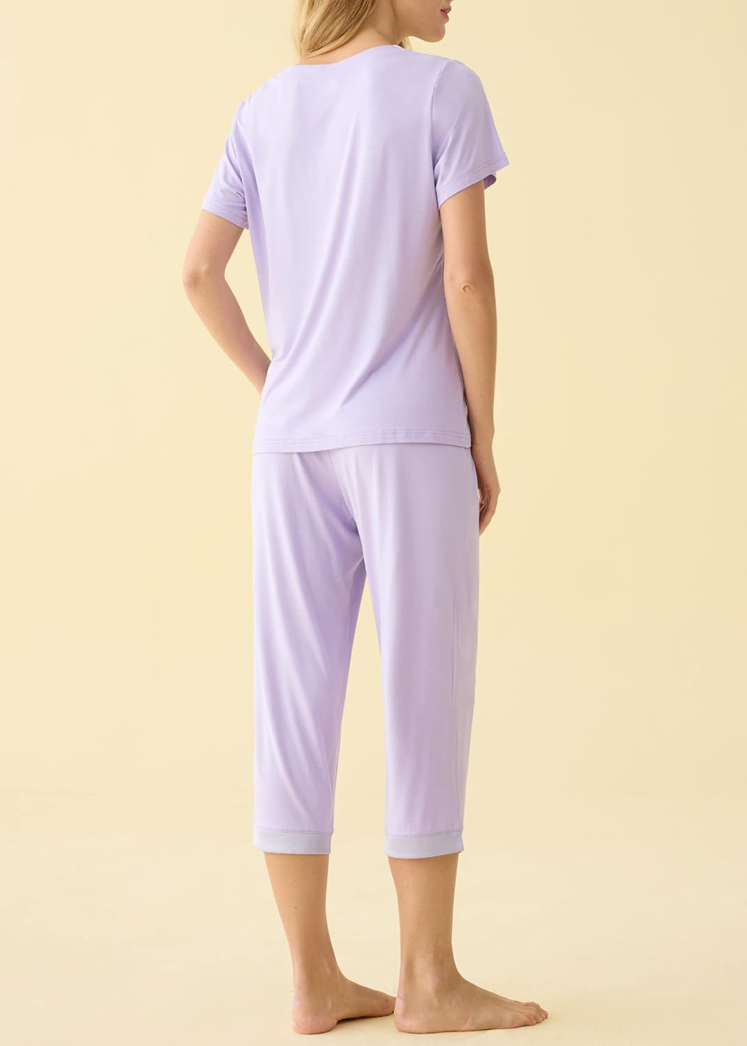 Latuza Women's Sleepwear Tops with Capri Pants Pajama Sets - Image 4