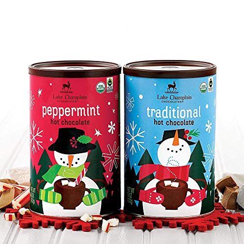 Lake Champlain Holiday Hot Chocolate Gift Set, 2 Cocoa Mix Flavor...