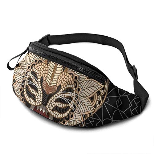 XCNGG Bolso de cintura corriente bolso de cintura de ocio bolso de cintura bolso de cintura de moda Leopard Belt Bag 13.7 X 5.5 inch Unisex Running Waist Packs Fashion Casual Waist Bag, Can Hold Small
