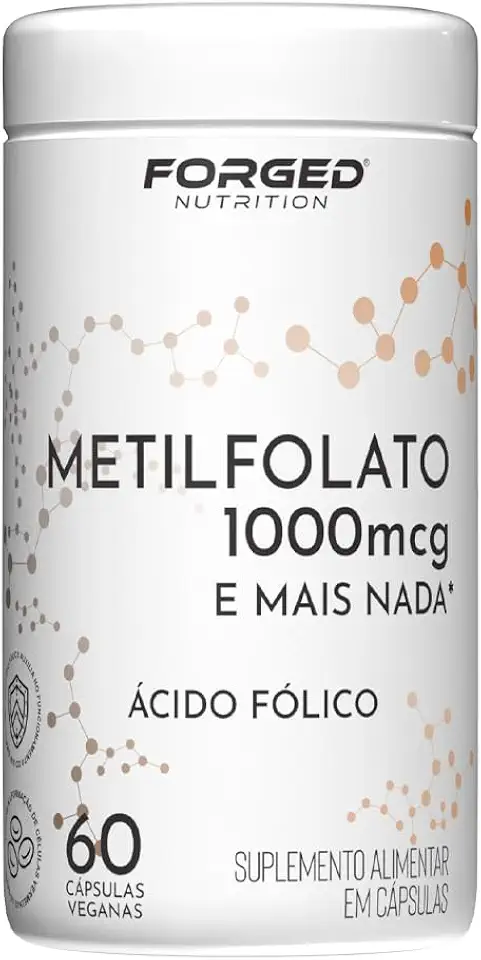 Metilfolato 1000mcg – Ácido Fólico Ativo – 60 Cápsulas - Forged Nutrition
