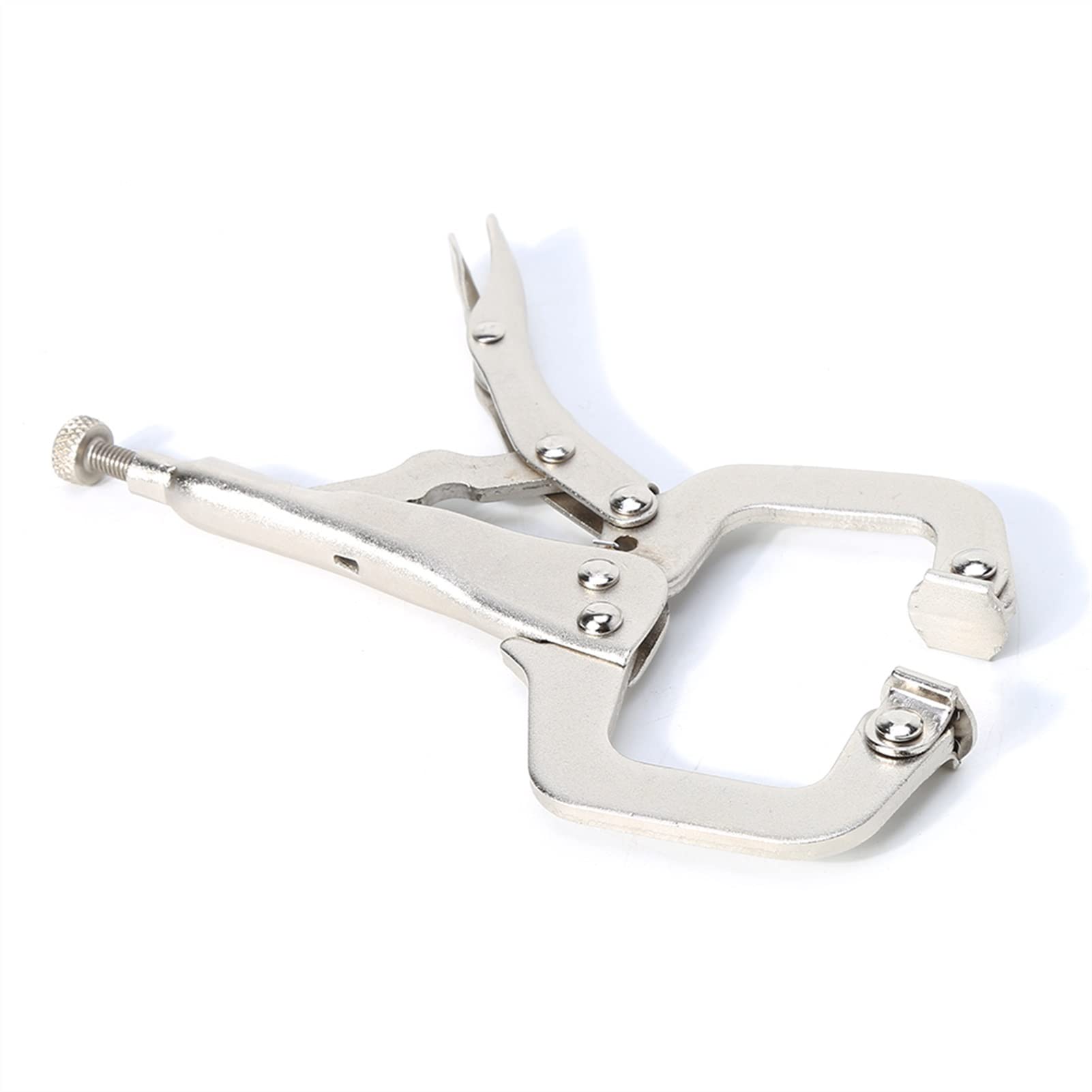 Supporto per saldatura 6 "C Morsetto Morsa Grip Saldatura Bloccaggio Pinze Rapide Rotondo Legno Locator Clip Supporto per elettrodi