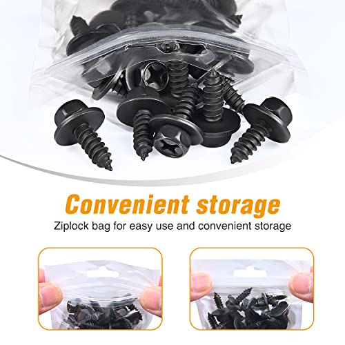 Image of GOOACC 25Pcs Front Fender Liner Screws Bumper Cover Splash Shield Mud Guard Screw Replacement for Toyota Avalon Camry Corolla Scion Lexus, OEM:#90159-60498