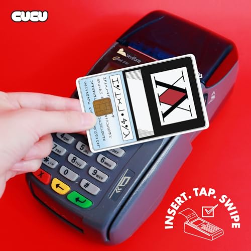 HxH License Credit Card Skin Debit Card Stickers for Key, Debit, Credit, Bank Card 4PCS Card Skin for Adults, 000850c4