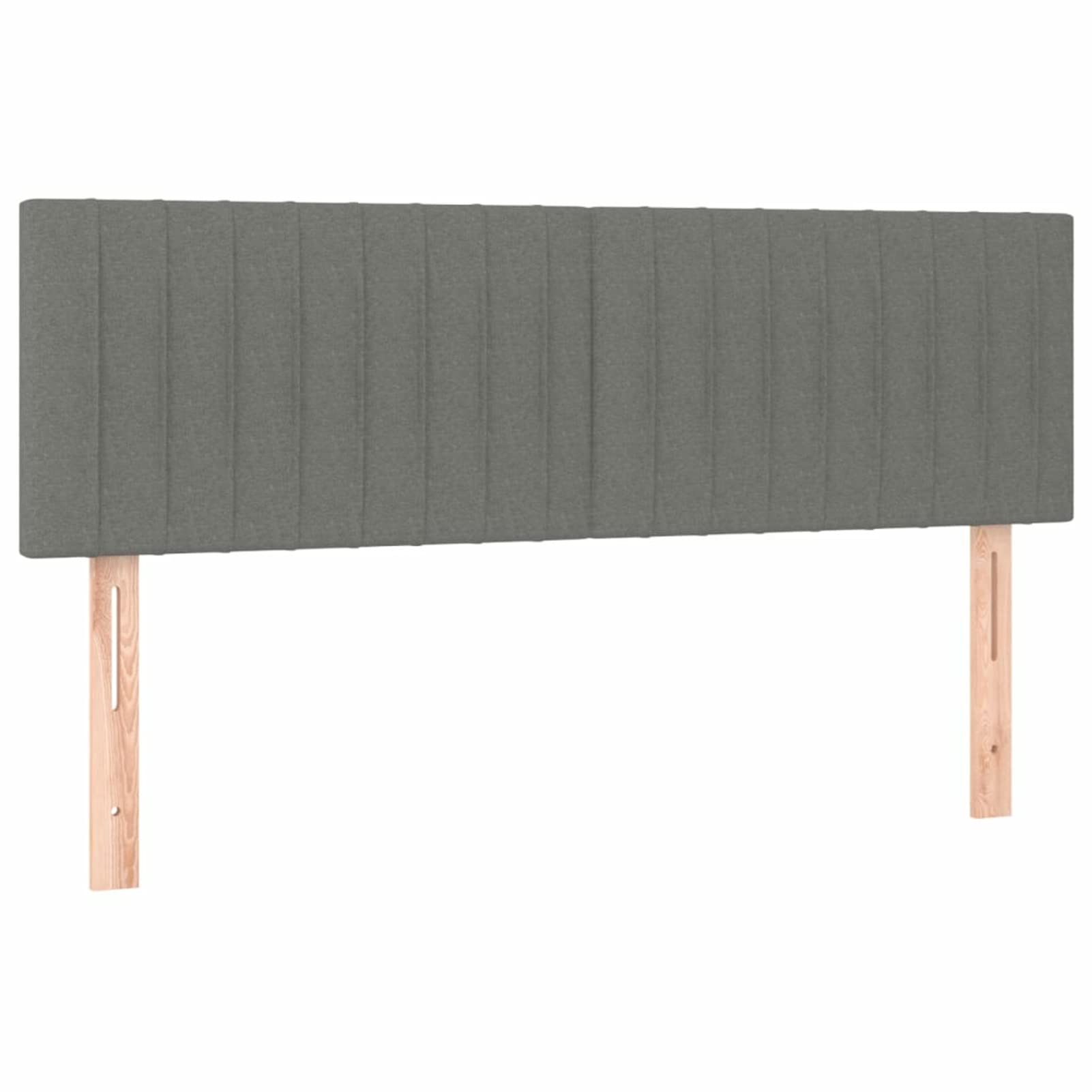 Cabeceros 2 Unidades, Cabezal De Cama, Cabecera para Cama, Cabezales Dormitorios Modernos, Tela Gris Oscuro 72x5x78/88 cm