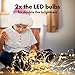 Twinkle Star 33FT 100 LED Silver Wire Fairy String Lights for Christmas Wedding Party Home Holiday Decoration,Battery Operated, Warm White, Pack of 1