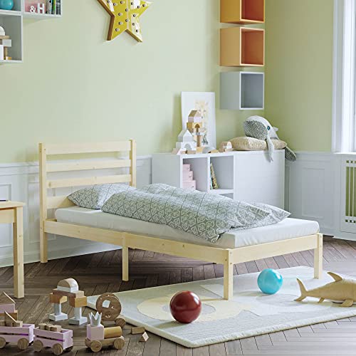 Junior Vida Libra Holzbett für Kinder, 91 cm, massives Kiefernholz Cover
