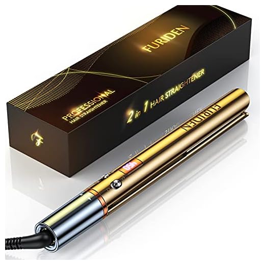 Hair Straightener and Curler 2 in 1, Straightener and Curling Iron in One, Flat Iron Hair Straightener, Flat Irons for African American Hair, Curling Straightening Iron, Round Hair Straightener