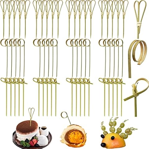 SZCXDKJ 300 Bamboo Cocktail Sticks for Appetisers Cover