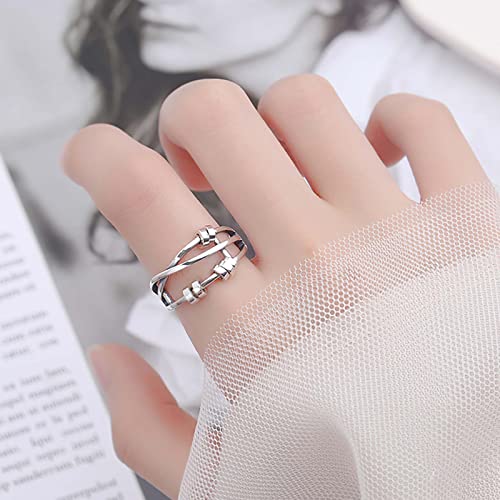 ELECLAND S925 Sterling Silver Anelli Anelli