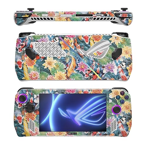 Image of MightySkins Carbon Fiber Skin Compatible with Asus ROG Ally - Koi Pond | Protective, Durable Textured Carbon Fiber Finish | Easy to Apply, Remove, and Change Styles