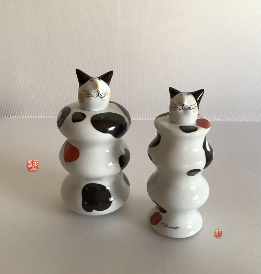 Amazon.co.jp: ビレロイ&ボッホ ベネディクト猫ペア酒器セットお猪口と