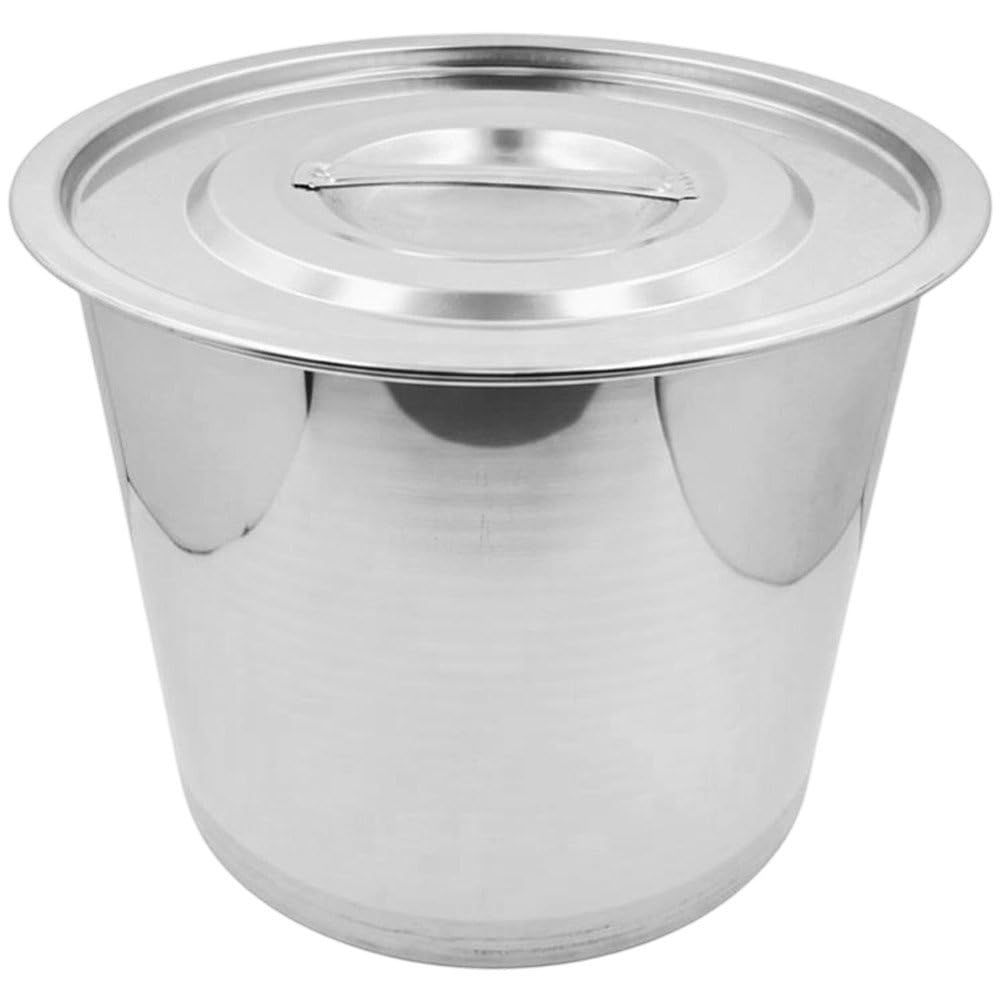 Hermetycznie zamknięte wiadro ze stali nierdzewnej, 6 l, pojemnik do przechowywania płynów z pokrywką, na olej, zupę i jedzenie, kuchnię, catering