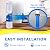 EXCELPURE 1 Micron 10" x 2.5" Whole House CTO Carbon Water Filter Cartridge 4PACK and 5 Micron 10" x 2.5" Whole House Sediment Home Water Filter Cartridge 4PACK